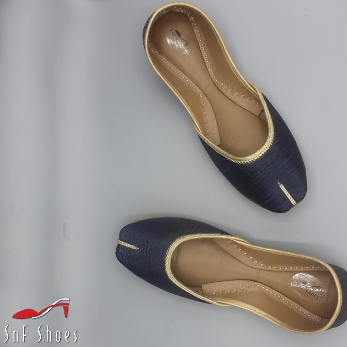 2158-blue.jpeg 2158 Blue khussa for her - Image 1