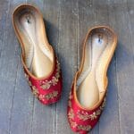 Maroon Khussa For Her-2182