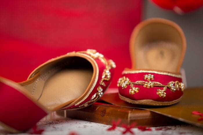 Maroon Khussa For Her-2220 - Image 2