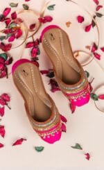 Pink Embroidered Khussa-2250 - Image 2