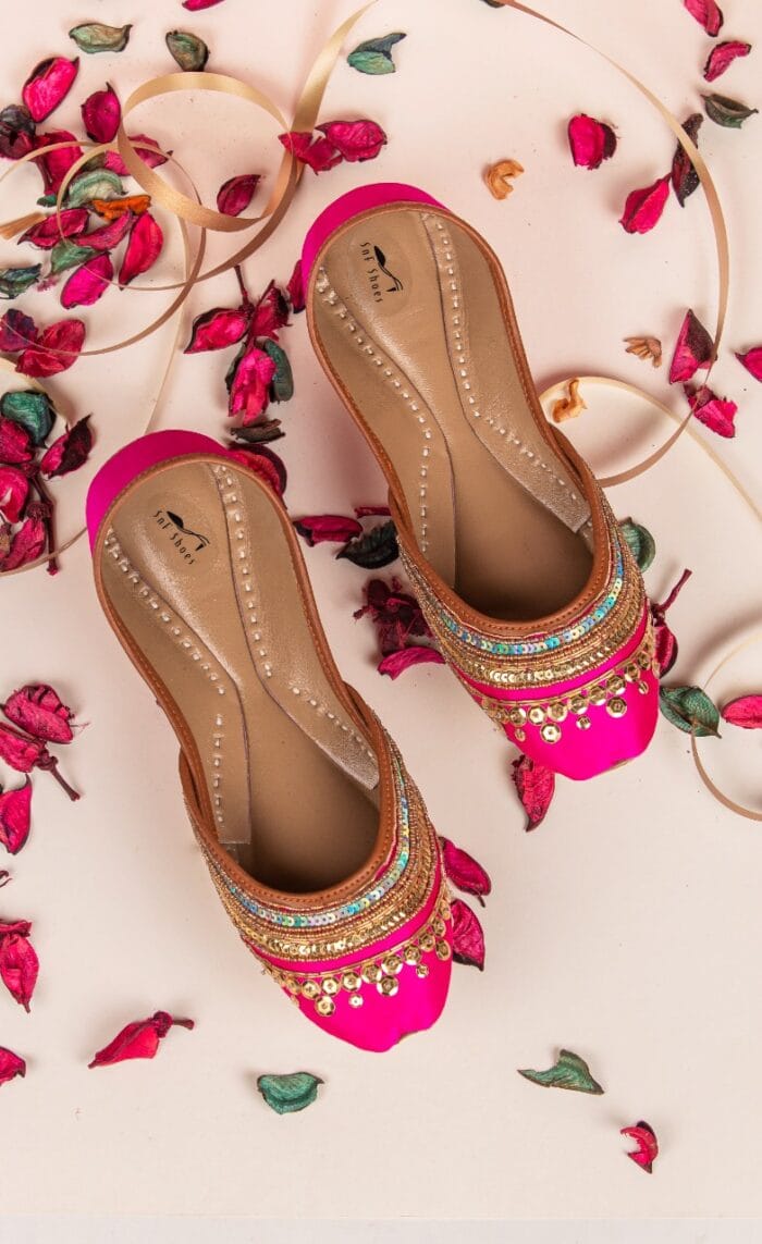 Pink Embroidered Khussa-2250 - Image 2