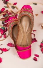 Pink Embroidered Khussa-2250 - Image 3