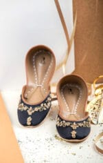 Black Hand Embellished Khussa-2255 - Image 3