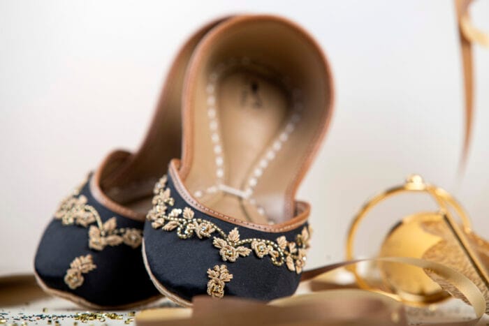 Black Hand Embellished Khussa-2255 - Image 5