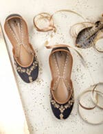 Black Hand Embellished Khussa-2255 - Image 6