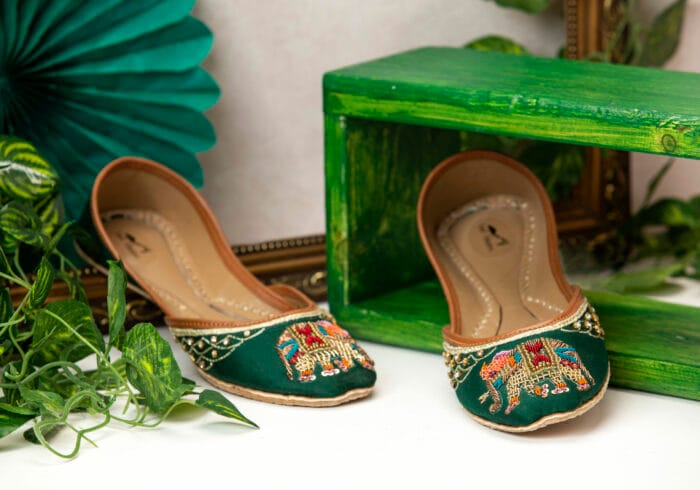 Deep Green Elephent Khussa SE-16 - Image 3