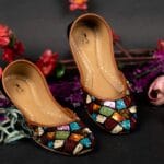 Mirage Marbled Khussa in Black