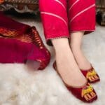 Maroon Camel Khussa For Her