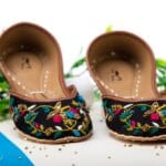 Black Elegance Embroidered Khussa Zinnia