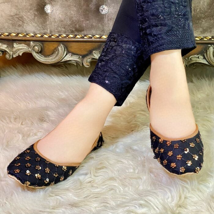 Black Khussa With Golden Stars-2001 - Image 3