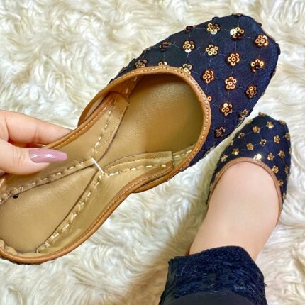 Casual Black Khussa By Snf