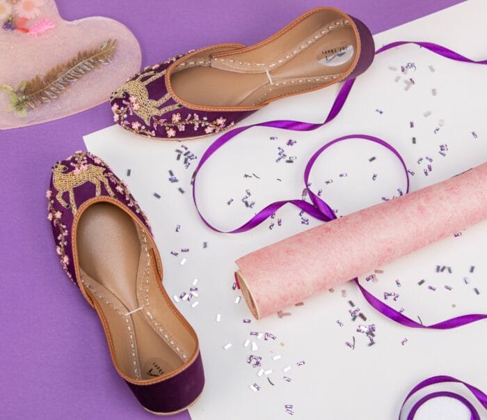 Purple Magic Deer Khussa - Image 3