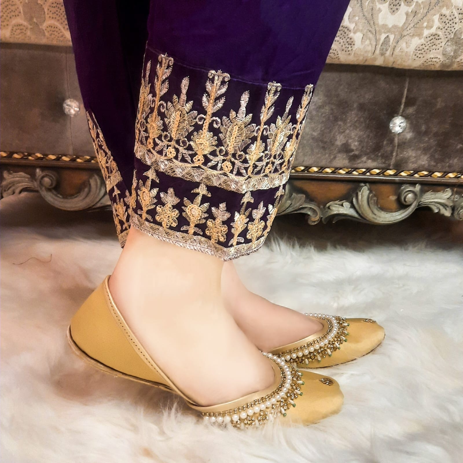 Golden Pearls Khussa Golden Pearls Khussa