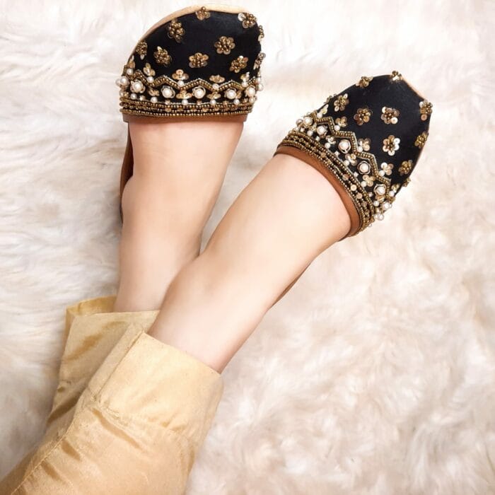 Black khussa for her-NW-2270 - Image 2