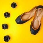 Black Flower khussa-2333