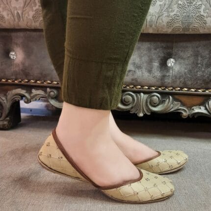 Casual Golden Khussa By Snf