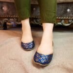 Dark Blue Banarsi Khussa For Her-220 - Image 2