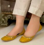 Yellow khussa With Golden Zari-103 - Image 2