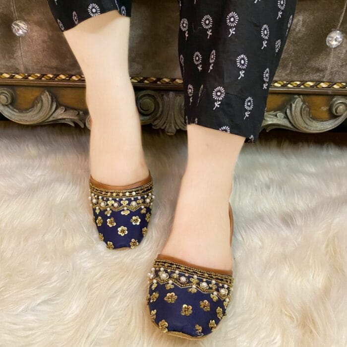 Blue Khussa For Her-NW-2270 - Image 2