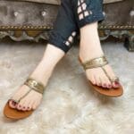 Gold Kolapuri For Her -3281 - Image 2