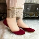 Maroon khussa for Her-2361
