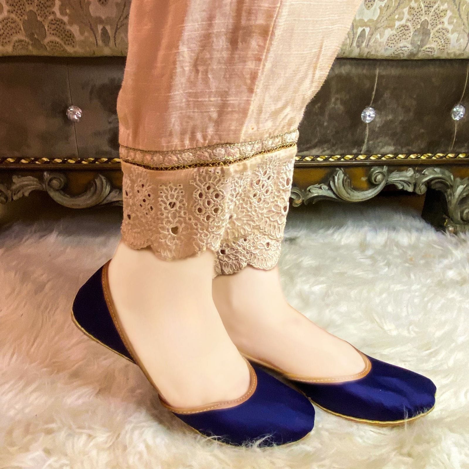 WhatsApp Image 2023-06-24 at 11.08.29 AM (1) Blue khussa for Her-2361 - Image 1