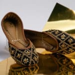 Copper Mirage on Black Canvas  khussa 2330