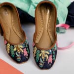 Azure Blue Threadwork Elegance Khussa 2327