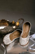 Starlight Silver Embellished Khussa - AM-01 - Image 5