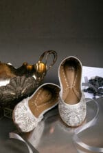 Starlight Silver Embellished Khussa - AM-01 - Image 4