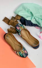 Azure Blue Threadwork Elegance Khussa 2327 - Image 2