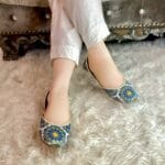 Triangles Digital Printed Khussa - Image 2