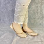 plain beige khussa by snf