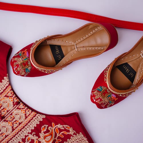 Maroon Elephent Khussa Maroon Elephent Khussa