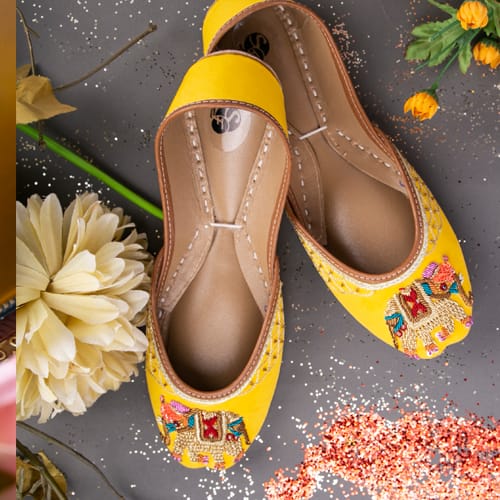 SE-16 Yellow Mineral Yellow Elephant Khussa SE-16 - Image 1