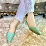 Sea Green block heel by SNF - 7199 - Image 2