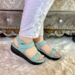 wedges For Her Sea Green-3299