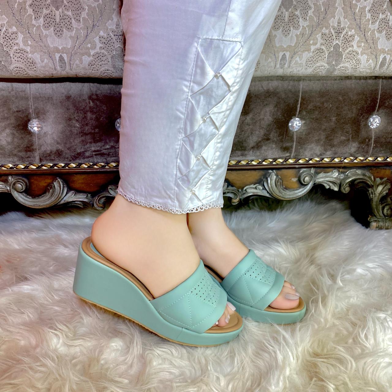 WhatsApp Image 2023-10-13 at 11.04.12 AM Wedges For Her 3298 Mint Green - Image 1