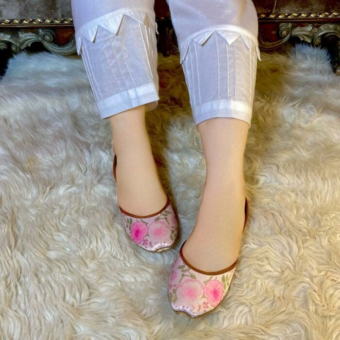 Floral Pink Digital Printed Khussa - Image 2