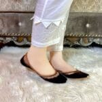 Brown Net Khussa By Snf