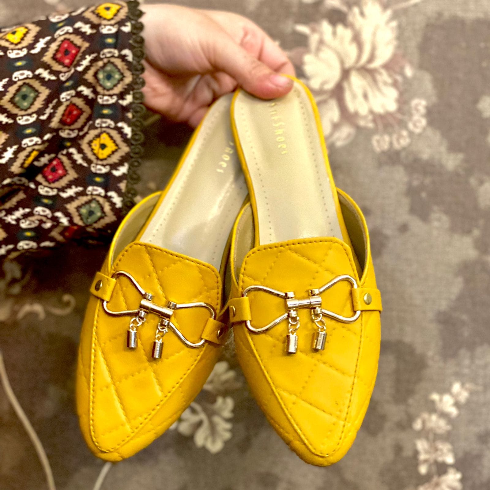 WhatsApp Image 2023-11-20 at 5.36.11 AM Yellow Mules for Her-615 - Image 1