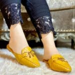 Yellow Mules for Her-615 - Image 2