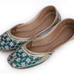 Green Tilla Charm Khussa For Her