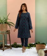 Ready to Wear 2 Pcs Printed Cambric Suit with Peacock Design(Sold Out) - Image 2