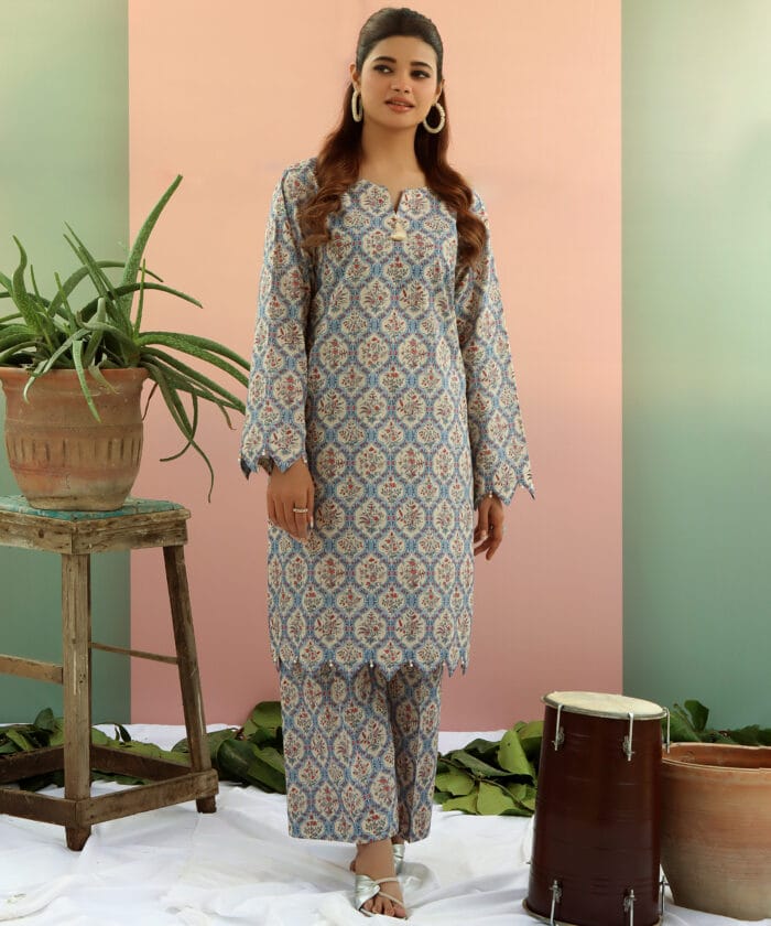 Petal Perfection -Stitched 2 Pcs Suit - Image 4