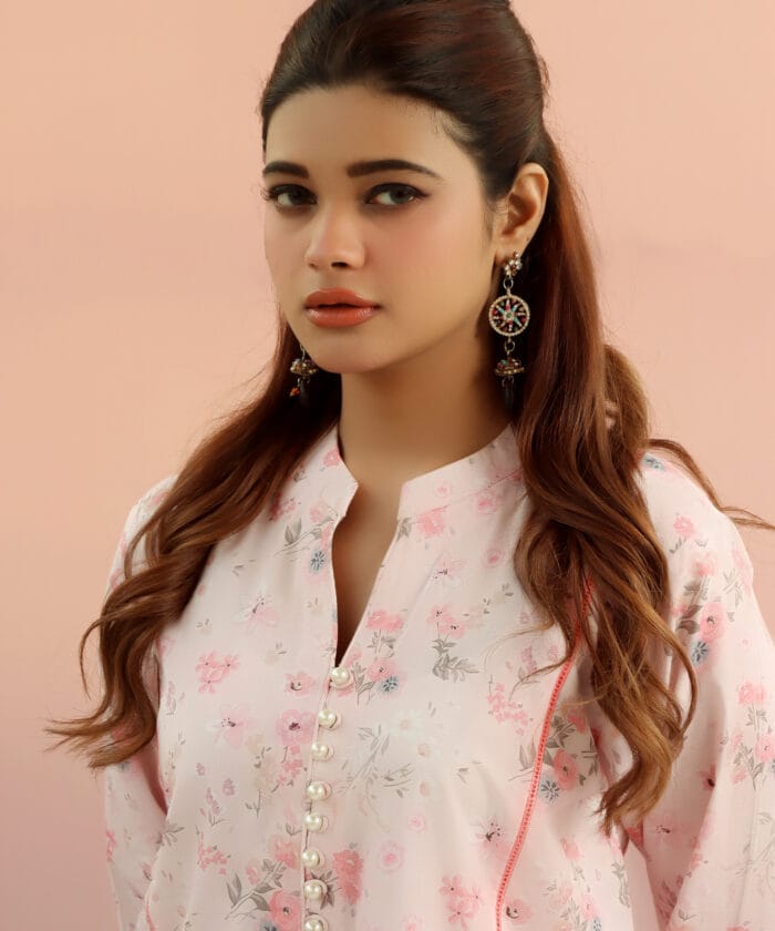 Pink Blossom  -Stitched 2 Pcs Suit(Sold Out) - Image 5