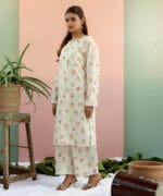 Frosty Bloom-Stitched 2 Pcs Suit - Image 3