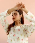 Frosty Bloom-Stitched 2 Pcs Suit - Image 2