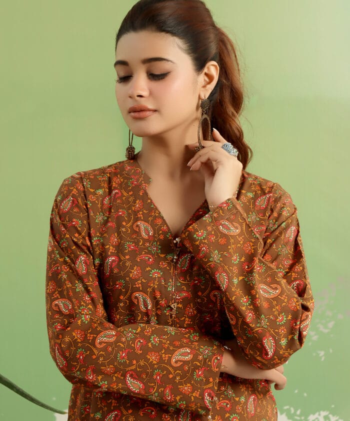 Rustic Rosewood Duo -Stitched 2 Pcs Suit - Image 2