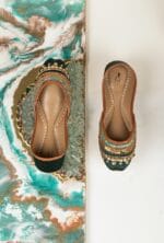 Green Embroidered Khussa